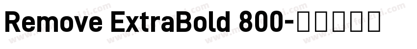 Remove ExtraBold 800字体转换